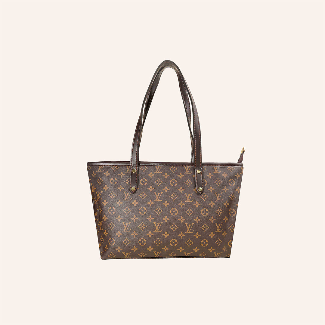 Heritage Pattern Tote Bag – Brown