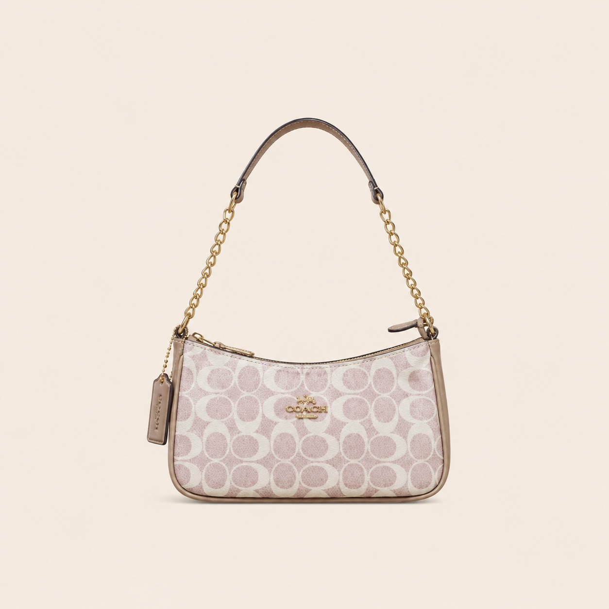 Classic Chain Shoulder Bag – Pink
