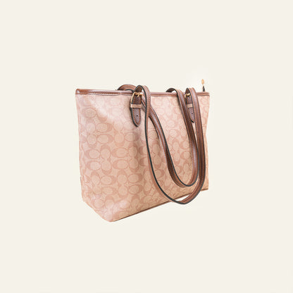 Soft Beige Pattern Tote Bag