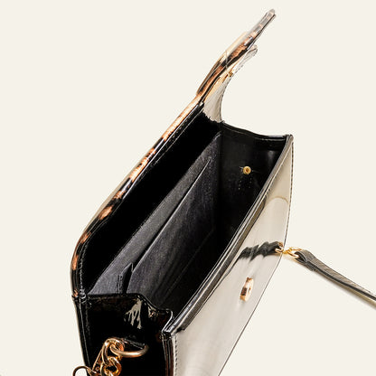 Midnight Leopard Handbag