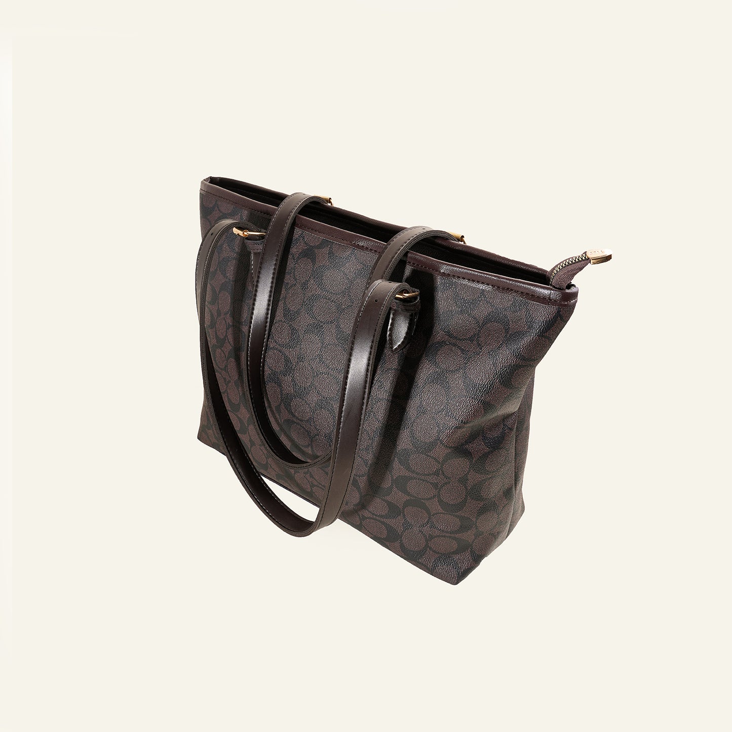 Midnight Black Pattern Tote Bag