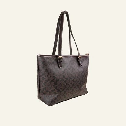 Midnight Black Pattern Tote Bag