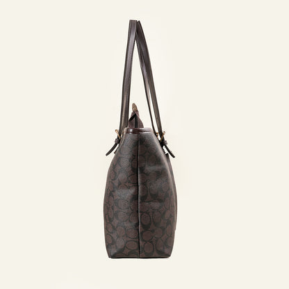 Midnight Black Pattern Tote Bag