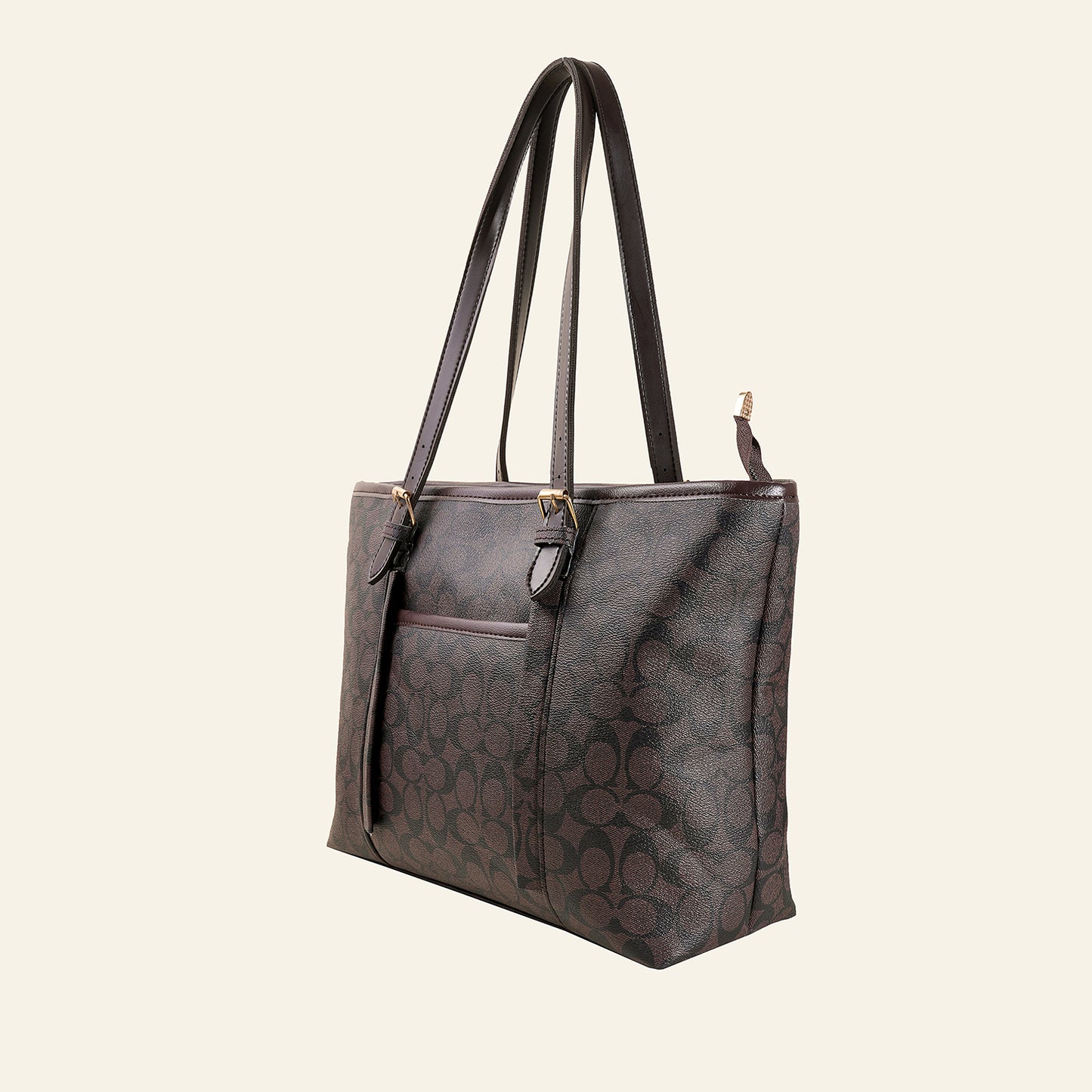 Midnight Black Pattern Tote Bag