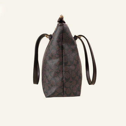 Midnight Black Pattern Tote Bag