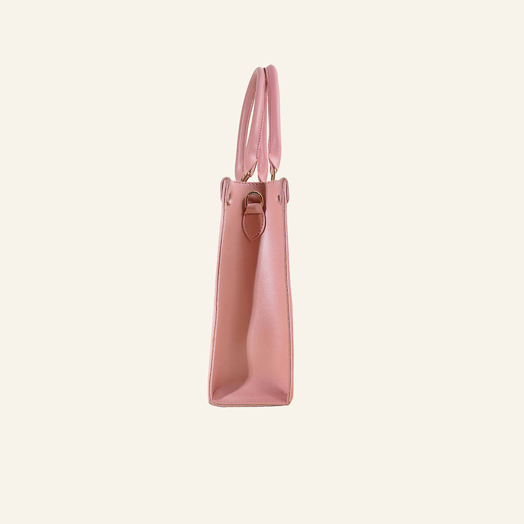 Portrait Scarf Tote – Blush Pink