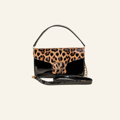 Midnight Leopard Handbag