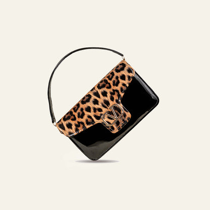 Midnight Leopard Handbag
