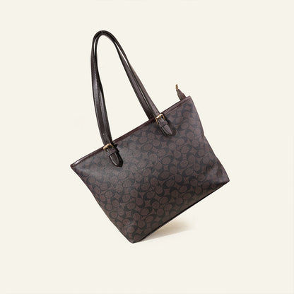 Midnight Black Pattern Tote Bag