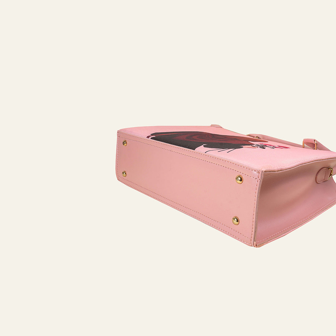 Portrait Scarf Tote – Blush Pink