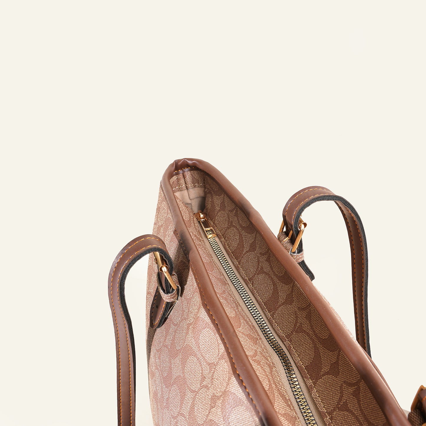 Soft Beige Pattern Tote Bag