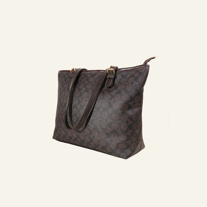 Midnight Black Pattern Tote Bag