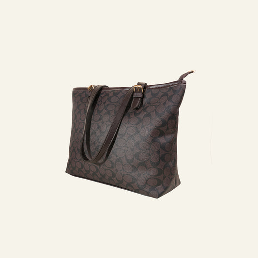 Midnight Black Pattern Tote Bag