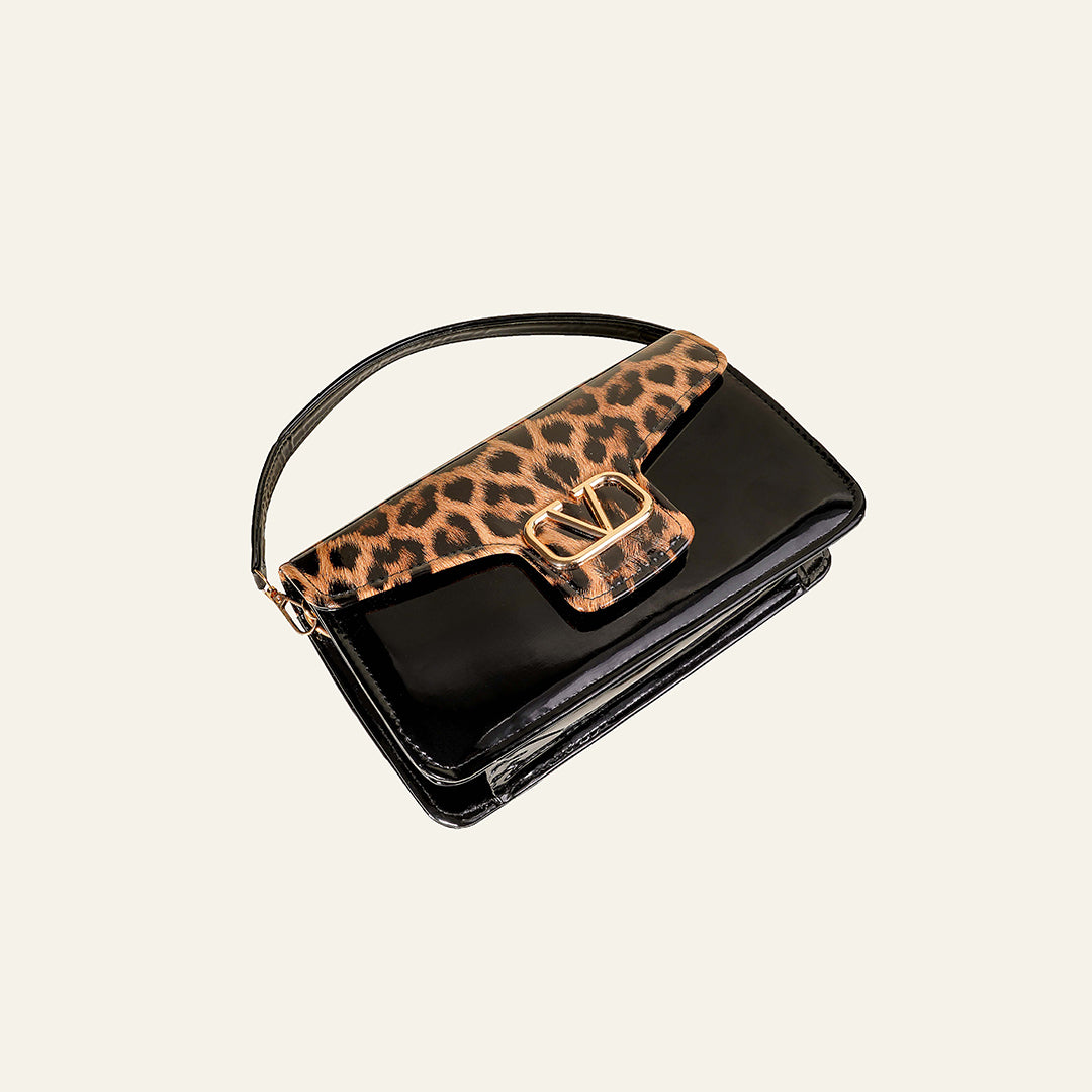 Midnight Leopard Handbag