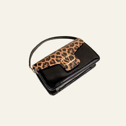 Midnight Leopard Handbag