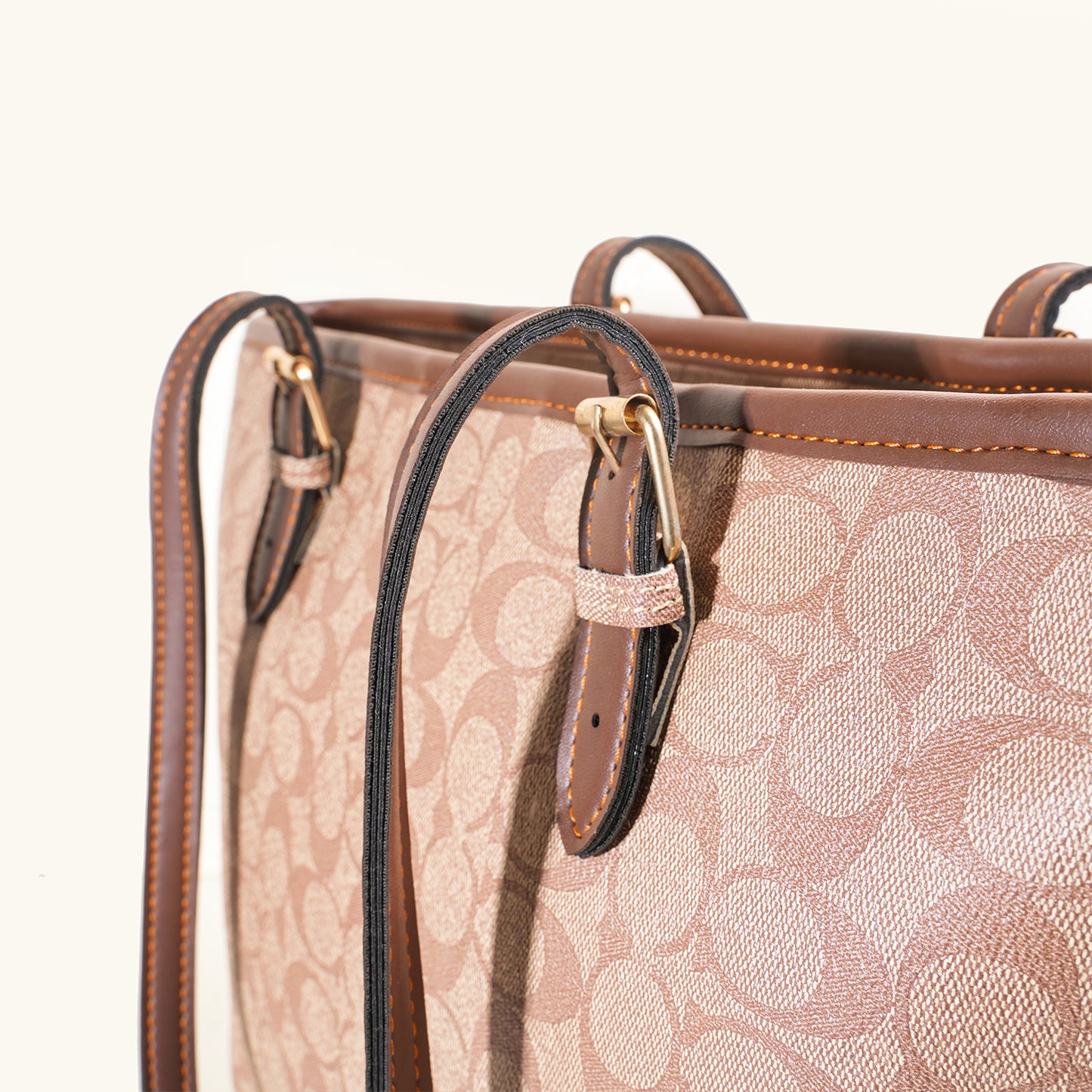 Soft Beige Pattern Tote Bag