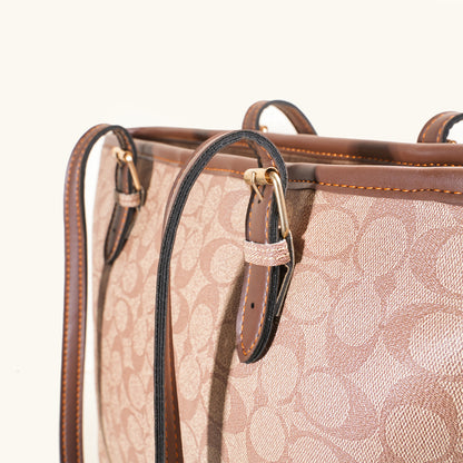Soft Beige Pattern Tote Bag