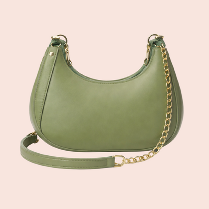 Luna Chain Shoulder Bag – Sage Green
