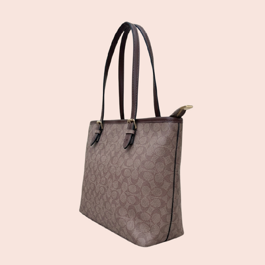 Classic Monogram Tote – Taupe Brown