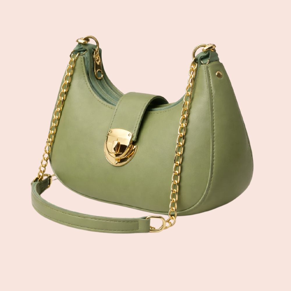 Aura Luxe Handbag – Soft Caramel