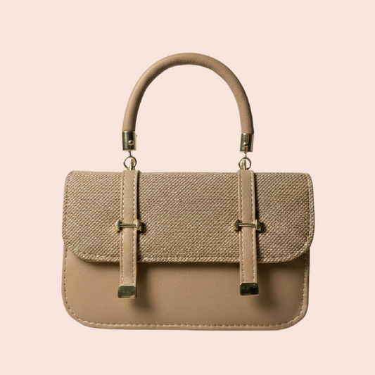 Liora Luxe Handbag – Creamy Taupe
