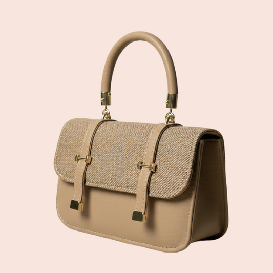 Liora Luxe Handbag – Creamy Taupe