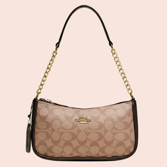 Beige Chain Shoulder Bag