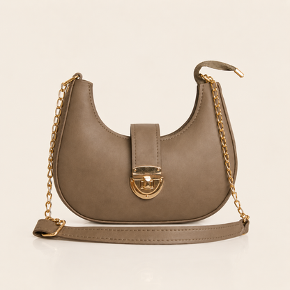 Luna Chain Shoulder Bag – Brown