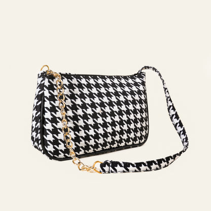Zara Luxe Mini Bag – Classic Black & White