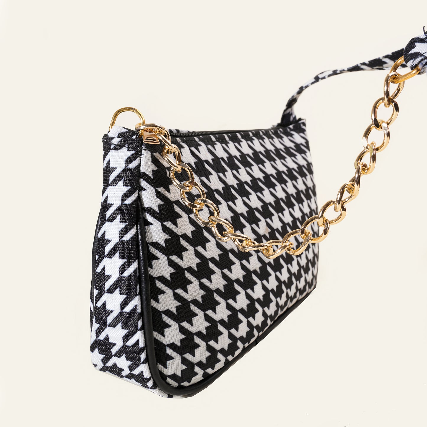 Zara Luxe Mini Bag – Classic Black & White
