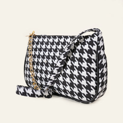 Zara Luxe Mini Bag – Classic Black & White