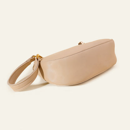 Luna Chain Shoulder Bag – Beige