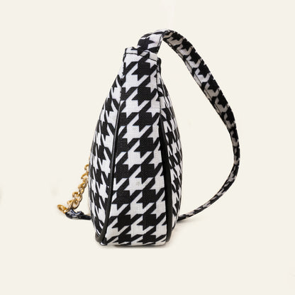 Zara Luxe Mini Bag – Classic Black & White