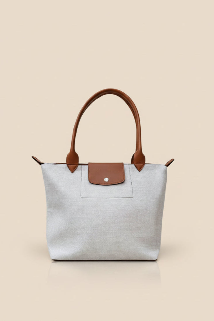 Canvas Leather Tote