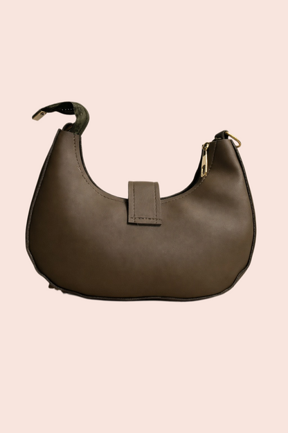 Luna Chain Shoulder Bag – Brown