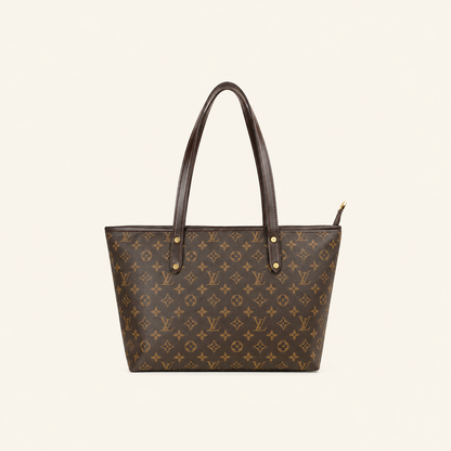 Heritage Pattern Tote Bag – Brown