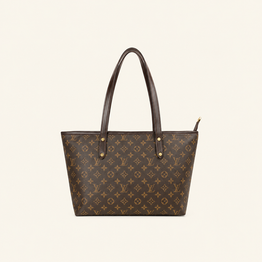 Heritage Pattern Tote Bag – Brown